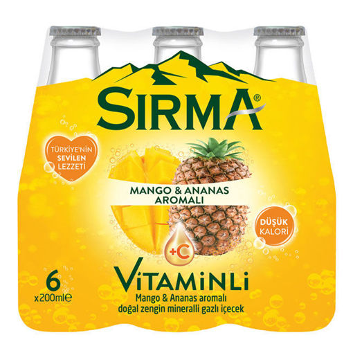 Sırma +C Mango Ananas Aromalı Mineralli İçecek 6X200 Ml nin resmi