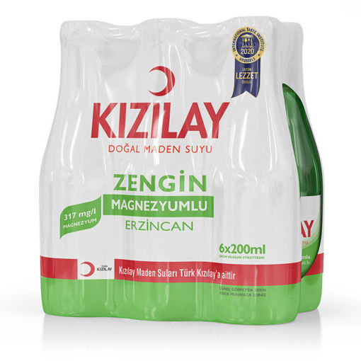 Kızılay Erzincan Doğal Maden Suyu 6X200 Ml nin resmi