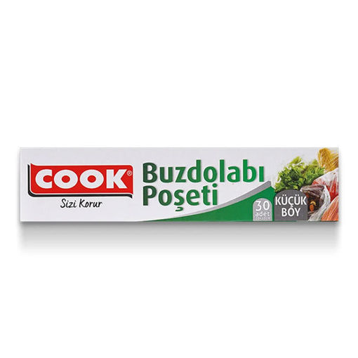 Cook Buzdolabi Poşeti Küçük 20x30cm 30lu nin resmi
