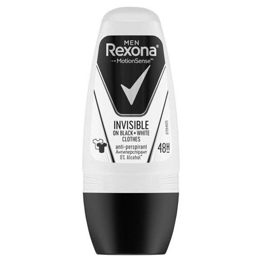 Rexona Deodorant Roll On Invisible Black Men 50 Ml nin resmi