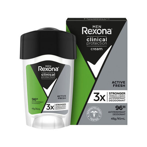 Rexona Clinical Protection Active Fresh Erkek 45ml nin resmi