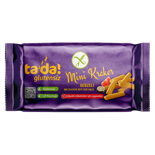 Tada Glutensiz Sebzeli Mini Kraker 85G nin resmi