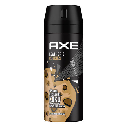 Axe Erkek Deodorant Sprey Leather Cookies 150 Ml nin resmi
