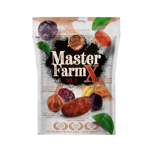Gold Harvest Master Farm X NR2 Çiğ Karışık Kuruyemiş 140 Gr nin resmi