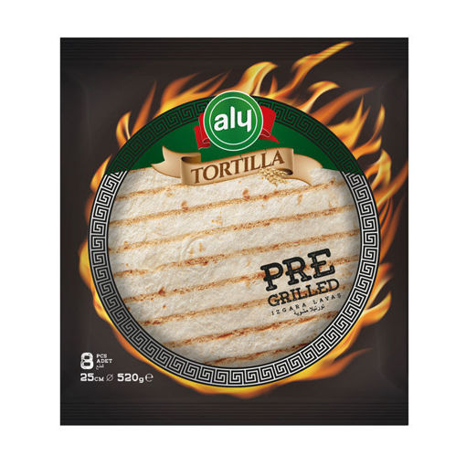 Aly Tortılla 25CM 8 Pcs Grilled 520GR nin resmi