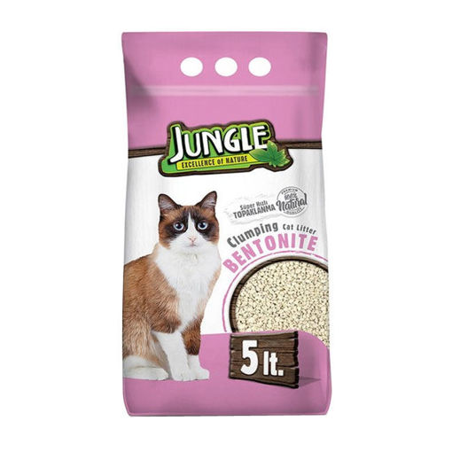 Jungle Bentonit Kedi Kumu İnce Parfümlü  5 lt nin resmi