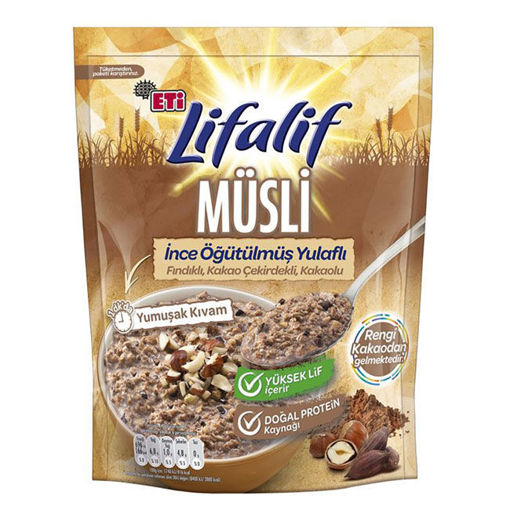 Eti Lifalif Kakaolu İnce Öğütülmüş Müsli 250 Gr nin resmi