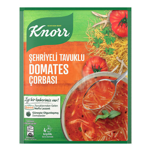 Knorr Şehriyeli Tavuk Domates Çorbası 67Gr nin resmi