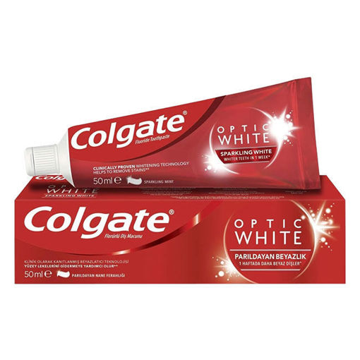 Colgate Diş Macunu Optic White Parıldayan Beyazlık Beyazlatıcı 50 Ml nin resmi
