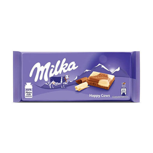 Milka Happy Cows Çikolata 100 Gr nin resmi