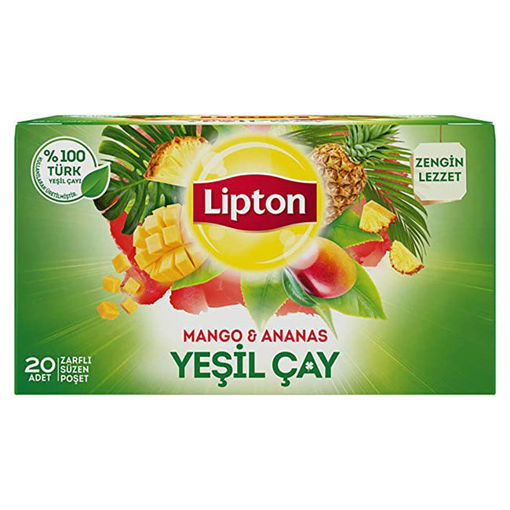 Lipton Mango Ananas Yeşil Çay 20'li nin resmi