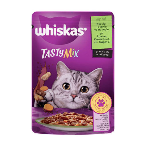 Whiskas Tasty Mix Havuçlu Kedi Maması 85 G nin resmi