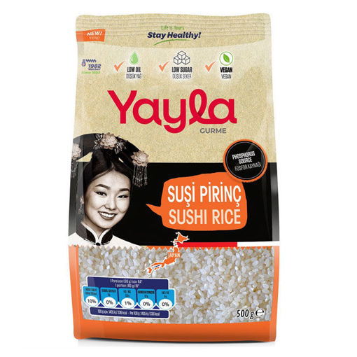 Yayla Gurme Sushi Pirinç 500 Gr nin resmi
