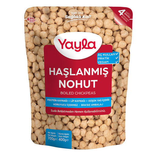 Yayla Haşlanmış Nohut 700 Gr nin resmi