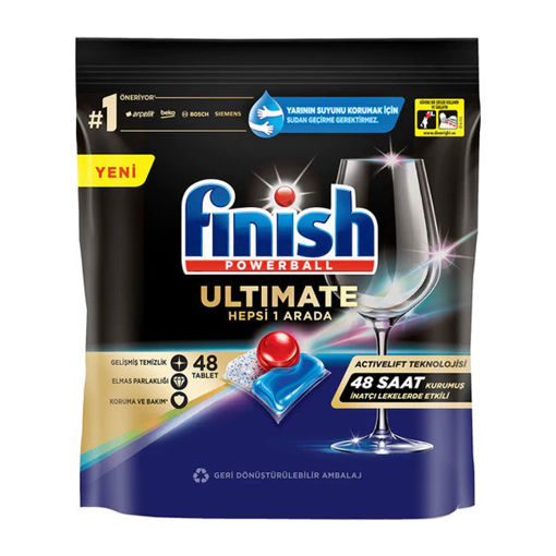 Finish Ultimate 48 Kapsül Bulaşık Makinesi Deterjanı Tableti nin resmi