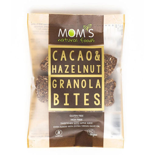 Moms Granola Gulütensiz Kakao Fındık Bites 40gr nin resmi