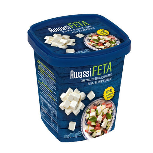 Awassi Feta Peyniri Küp 400 Gr nin resmi