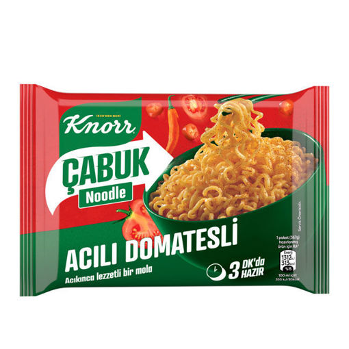 Knorr Çabuk Noodle Acılı Domatesli 66 Gr nin resmi