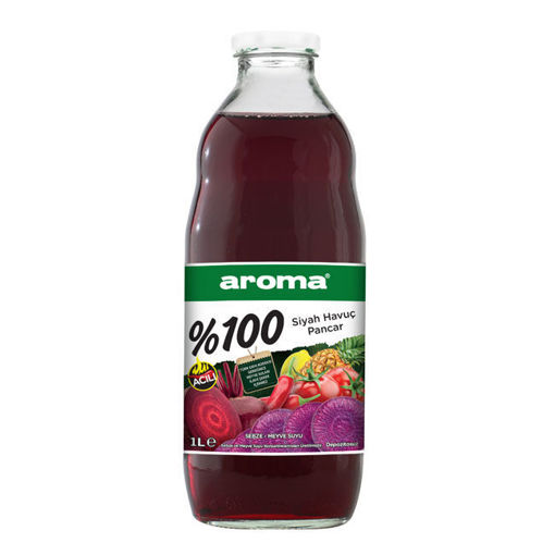 Aroma Meyve Suyu %100 cam Pancar 1lt nin resmi