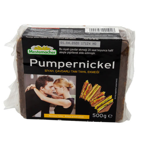 Mestemacher Siyah Çavdarlı Tam Tahıllı Ekmek 500gr nin resmi