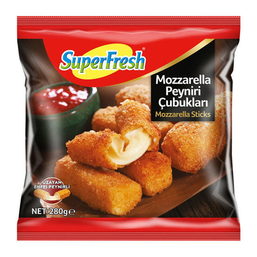 Superfresh Mozzarella Peyniri Çubukları 280 Gr nin resmi