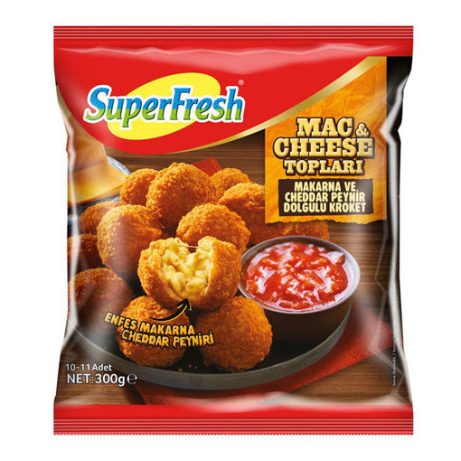 Superfresh Mac & Cheese Topları 300 Gr nin resmi