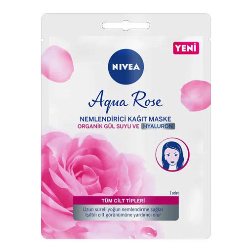 Nivea Aqua Rose Nemlendirici Kağıt Maske nin resmi