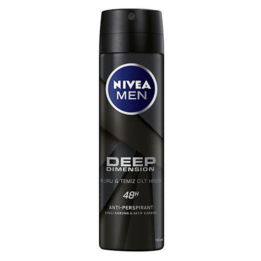 Nivea Men Deep Dimension Sprey Deodorant 150ml nin resmi