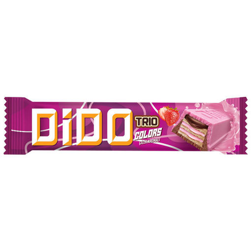 Ülker Dido Trio Colors Çilek Aromalı Çikolata 36,5Gr nin resmi