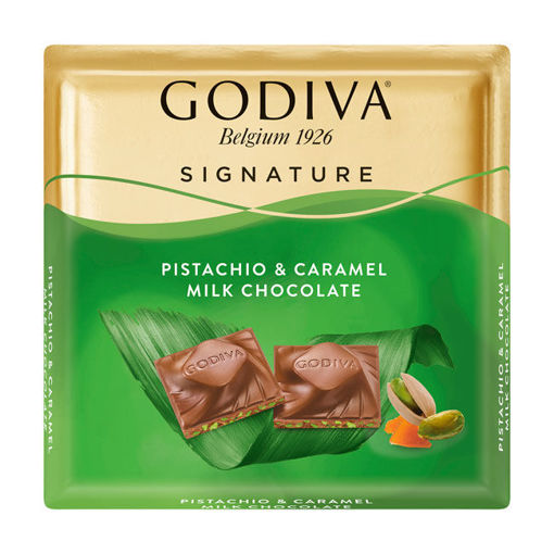 Godiva Antep Fıstık Karamel Kare Çikolata 60gr nin resmi