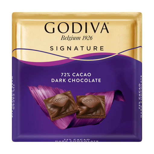 Godiva %72 Bitter Kare Çikolata 60gr nin resmi