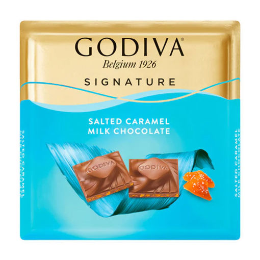 Godiva Tuzlu Karamelli Sütü Kare Çikolata 60gr nin resmi