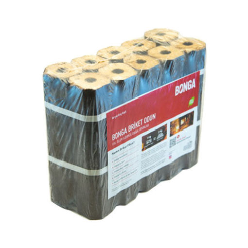 Bonga Sıkıştırılmış Briket Odunu 10kg nin resmi