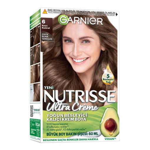 Garnier Nutrisse Ultra Saç Boyası 6 Koyu Kumral nin resmi