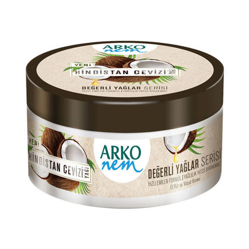 Arko Nem Değerli Yağlar Hindistan Cevizi Nemlendirici Krem 150Ml nin resmi