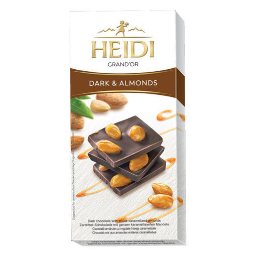 Heidi Grand'Or Bademli Bitter Çikolata 100 Gr nin resmi