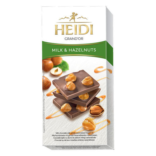 Heidi Grand'Or Sütlü Fındıklı Çikolata 100 Gr nin resmi