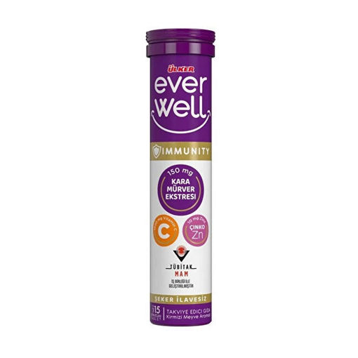 Ülker Everwell Kara Mürver C Vitamini Tablet 67,5 gr nin resmi