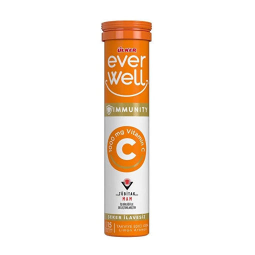 Ülker Everwell C Vitamini Limon Aromalı Tablet 67,5 gr nin resmi