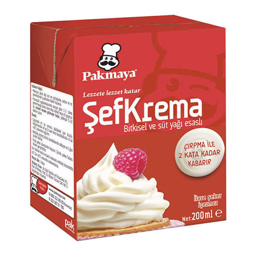 Pakmaya Sef Krema 200gr nin resmi