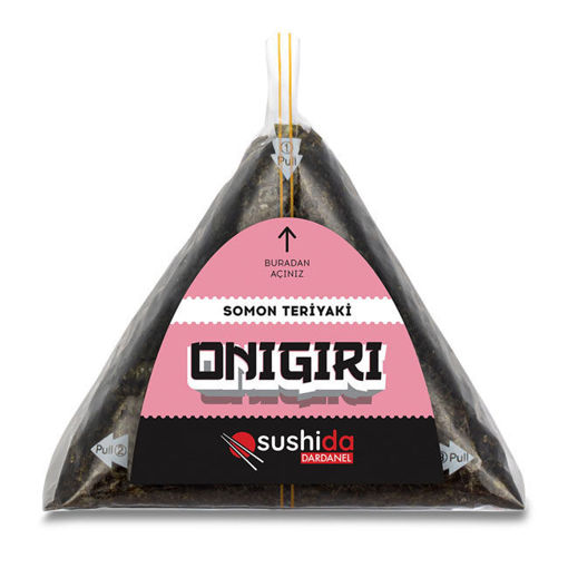 Sushida Somon Teriyaki Onigiri 125 Gr nin resmi