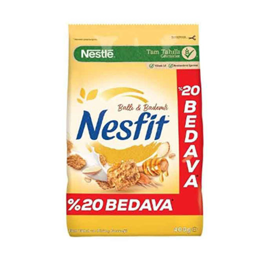 Nestle Nesfit Ballı Bademli Kahvaltı Gevrek 400gr nin resmi