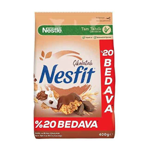 Nestle Nesfit Çikolatalı Kahvaltılık Gevrek 400 Gr nin resmi