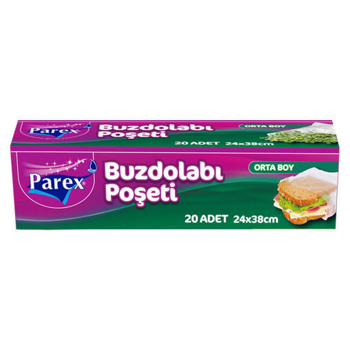 Parex Buzdolabı Poşeti Orta Boy 20'Li nin resmi