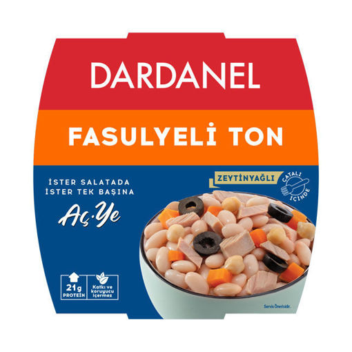 Dardanel Aç Ye Fasulyeli Ton Balığı 160 Gr nin resmi