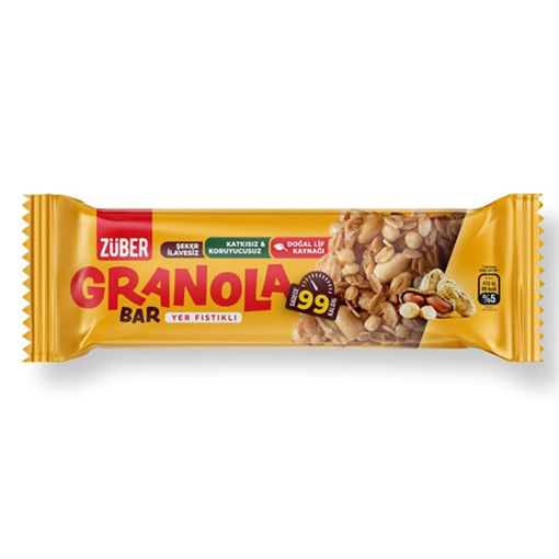 Züber Granola Bar Yer Fıstıklı 25g nin resmi