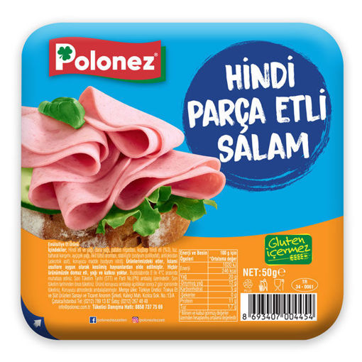 Polonez Hindi Parça Etli Salam 50gr nin resmi