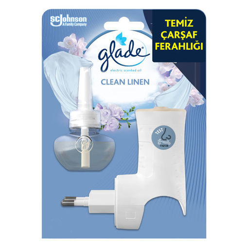 Glade Elektrikli Oda Kokusu Kit Temiz Çarşaf Ferahlığı nin resmi