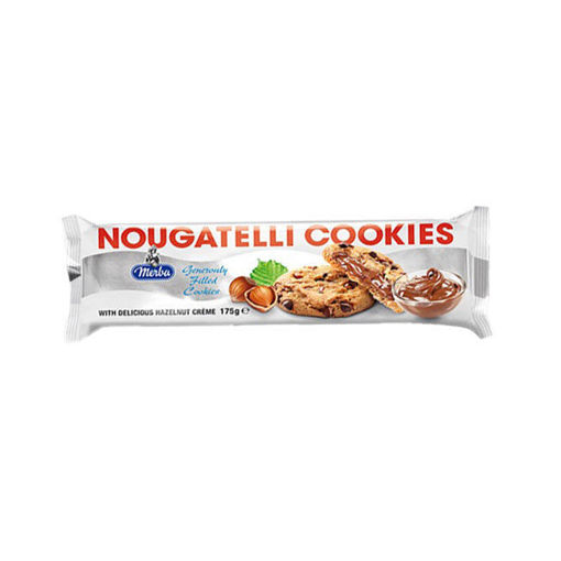 Merba Nougatelli Cookies 175gr nin resmi