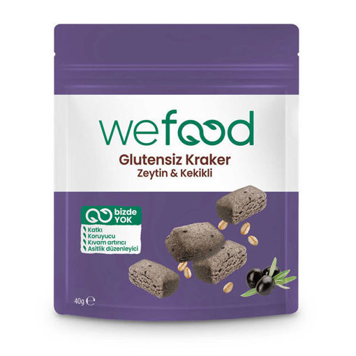 Wefood Zeytinli Kekikli Kraker 40 Gr nin resmi